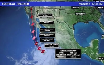 加州的華人注意了，喜來莉颶風將襲南加州，勢必造成狂風豪雨—